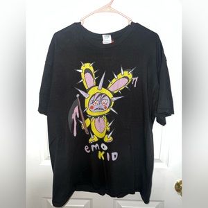 Teen hearts black EMO KID T